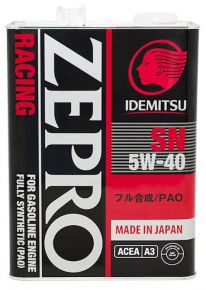 Idemitsu 5W40 Zepro Racing Idemitsu