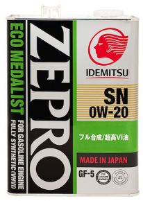 Idemitsu 0W20 Zepro Eco Medalist Idemitsu